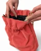 Bolso bombonera coral de antelina Bolso bombonera coral de antelina