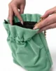 Bolso bombonera verde agua de antelina Bolso bombonera verde agua de antelina