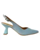 Zapato azul celeste con tacón bajo Zapato azul celeste con tacón bajo