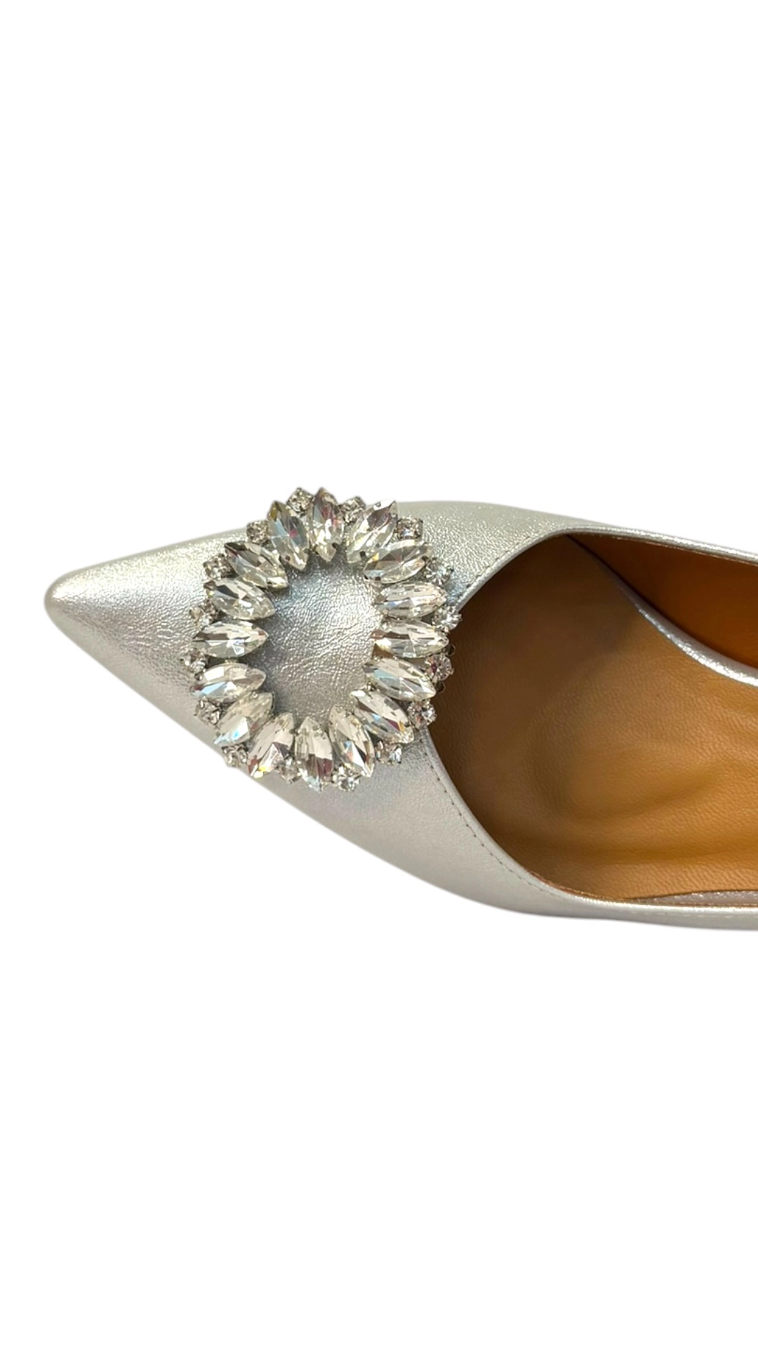 2315BD_plata3 copia Zapato plateado con tacón bajo