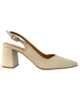 Zapato beige con tacón ancho bajo Zapato beige con tacón ancho bajo