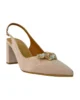 Zapato rosa palo con tacón ancho bajo Zapato rosa palo con tacón ancho bajo