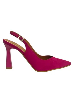 Ylma modas vestidos de fiesta, novia y comunión Zapato fucsia con tacón alto