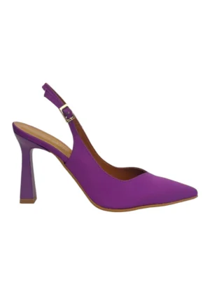 Ylma modas vestidos de fiesta, novia y comunión Zapato morado con tacón alto