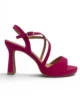 Sandalias fucsia de tiras cruzadas Sandalias fucsia de tiras cruzadas
