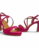 Sandalias fucsia de tiras cruzadas Sandalias fucsia de tiras cruzadas
