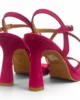 Sandalias fucsia de tiras cruzadas Sandalias fucsia de tiras cruzadas