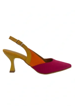 Zapato destalonado multicolor