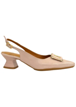 Ylma modas vestidos de fiesta, novia y comunión Zapato rosado con micro tacón