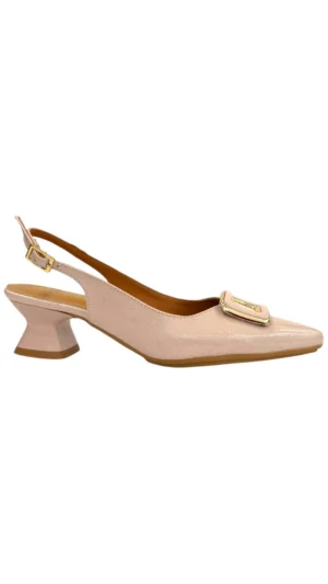 Zapato rosado con micro tacón