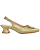 Zapato dorado con micotacón Zapato dorado con micotacón
