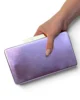 Clutch de polipiel lila metalizado Clutch de polipiel lila metalizado