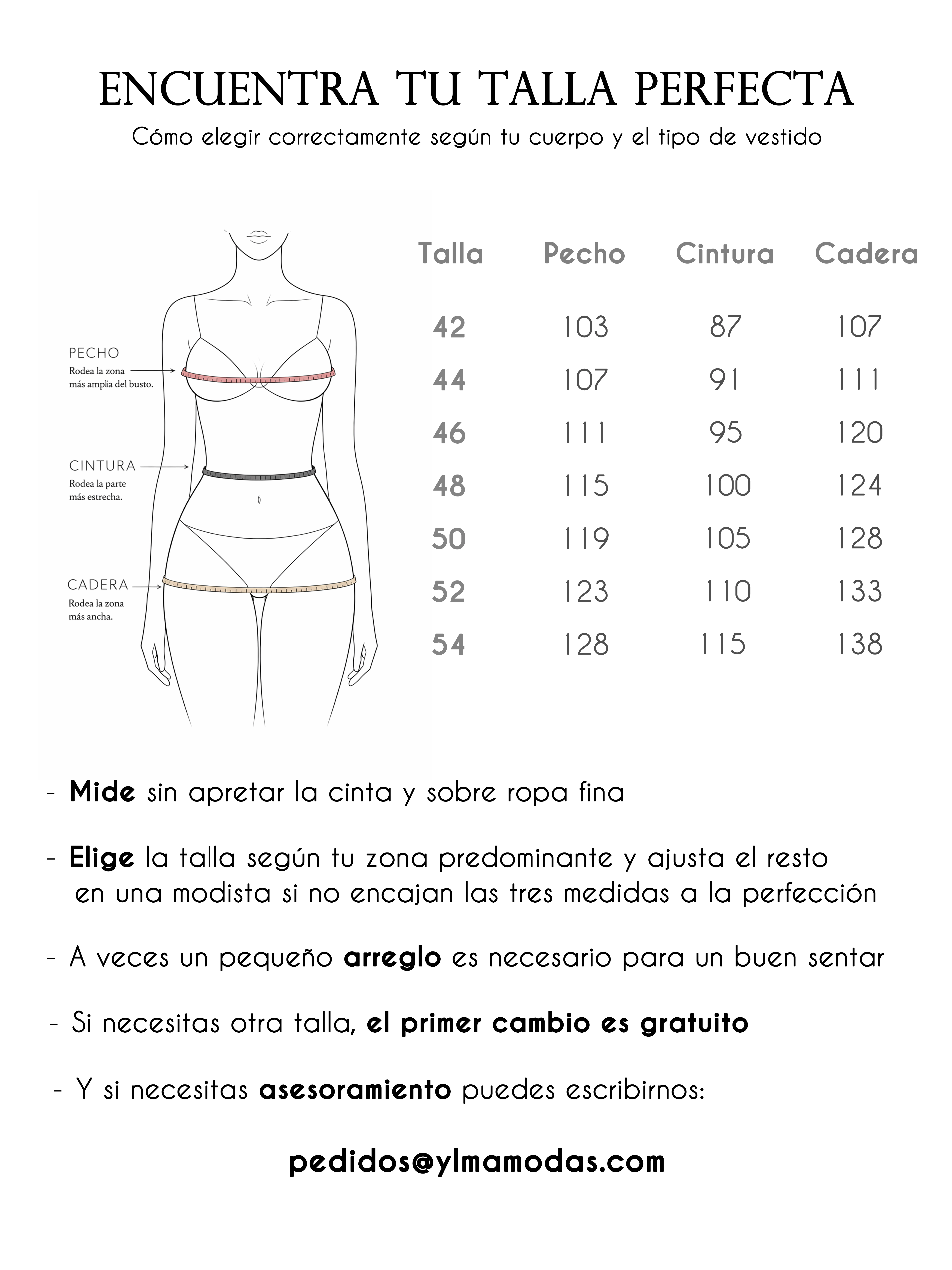 Tabla de medidas