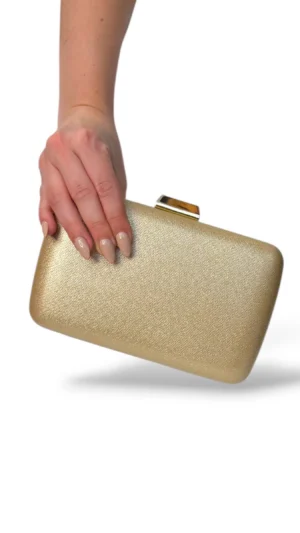 Bolso clutch dorado