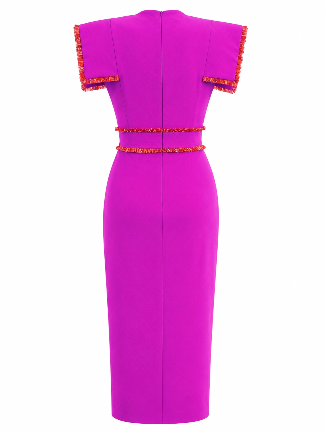 7680-BUGANVILLA (2) copia Vestido midi buganvilla con pasamanería naranja
