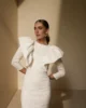 Vestido midi brocado blanco con espalda abierta Vestido midi brocado blanco con espalda abierta