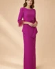 Vestido largo buganvilla con sobrefalda asimétrica y bordado floral Vestido largo buganvilla con sobrefalda asimétrica y bordado floral