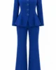 Conjunto chaqueta escote corazón azul tinta Conjunto chaqueta escote corazón azul tinta