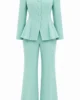Conjunto chaqueta escote corazón verde agua Conjunto chaqueta escote corazón verde agua