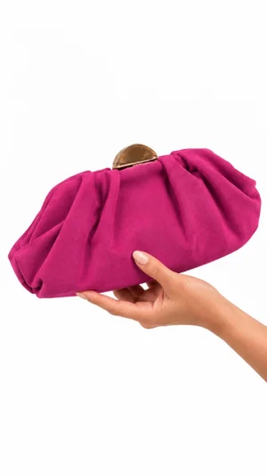 Ylma modas vestidos de fiesta, novia y comunión Bolso pochette buganvilla de antelina