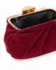 Bolso pochette granate de antelina Bolso pochette granate de antelina