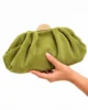 Bolso pochette verde oliva de antelina Bolso pochette verde oliva de antelina