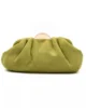 Bolso pochette verde oliva de antelina Bolso pochette verde oliva de antelina