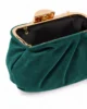 Bolso pochette verde esmeralda de antelina Bolso pochette verde esmeralda de antelina