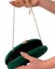 Bolso clutch verde botella ovalado Bolso clutch verde botella ovalado