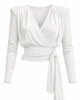 Conjunto blanco de falda midi estampada y top multiposición Conjunto blanco de falda midi estampada y top multiposición