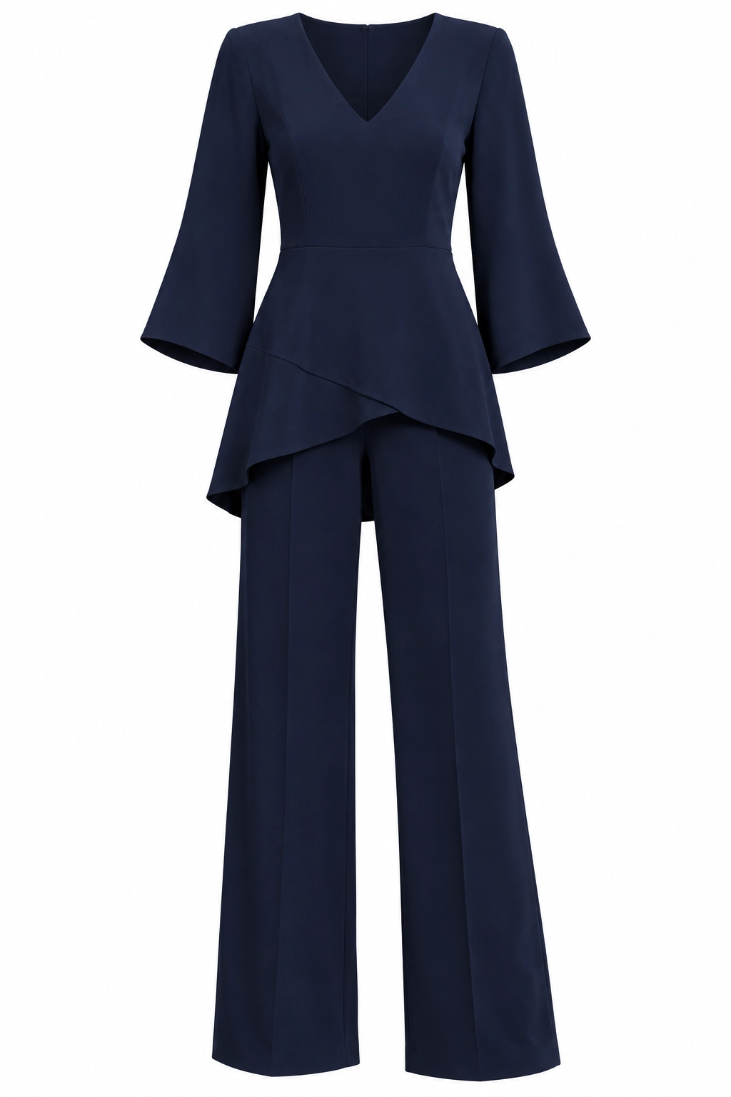 26565 (2) copia Conjunto azul marino de pantalón y cuerpo peplum